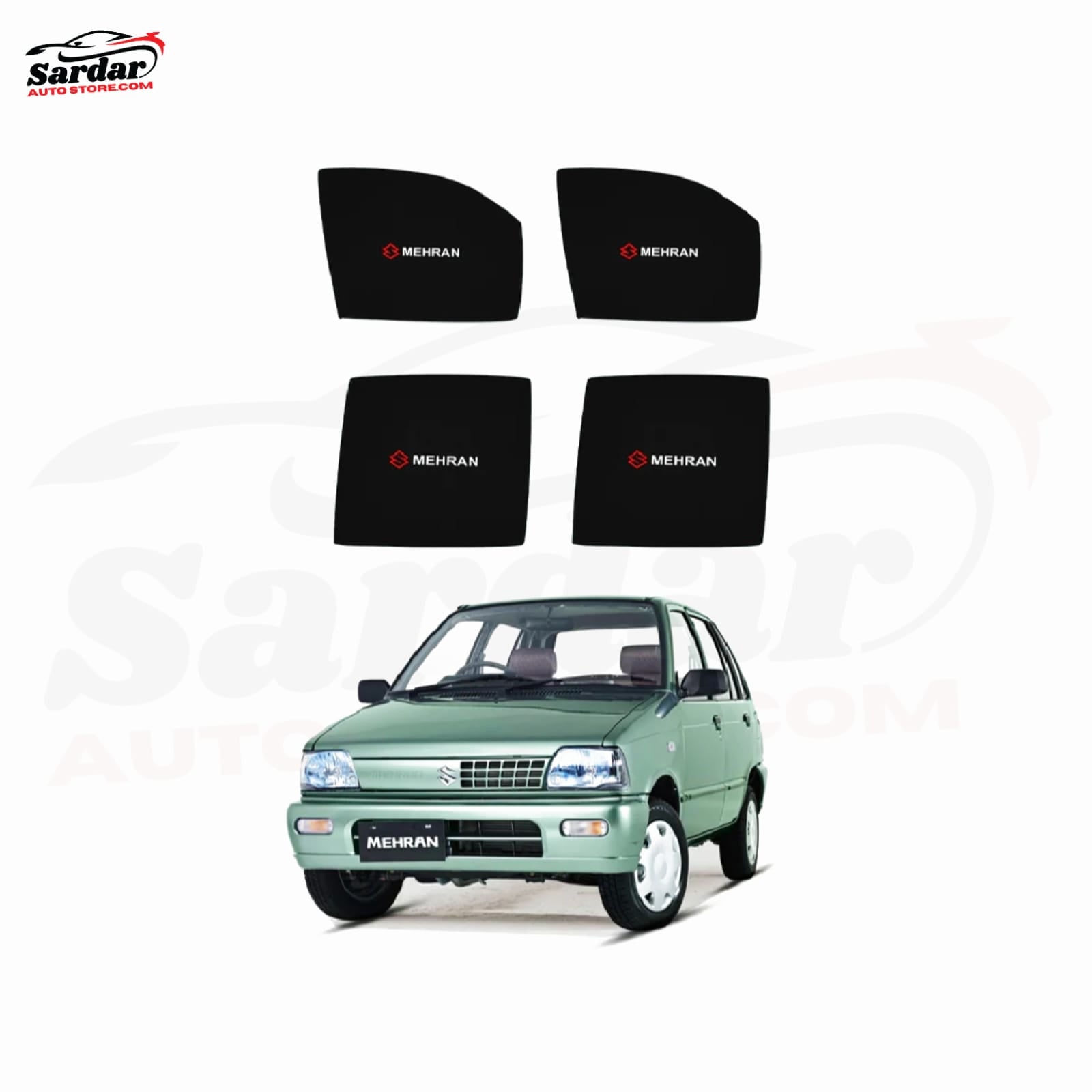 4 PCS SUN SHADE PREMIUM QUALITY FOR MEHRAN WITH LOGO