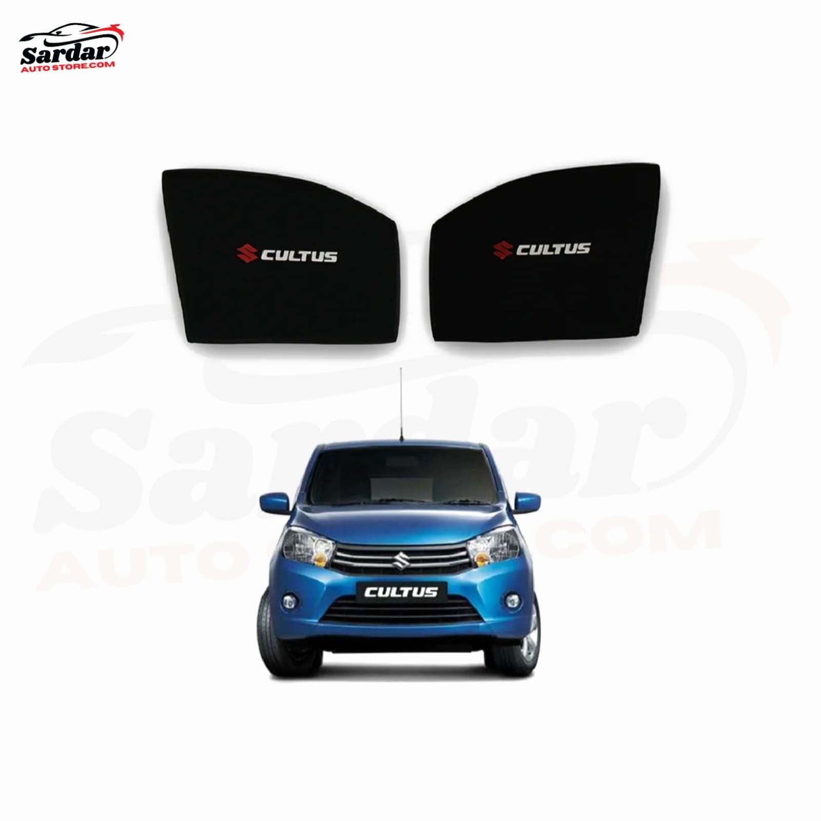 4 PCS SUN SHADE PREMIUM QUALITY FOR SUZUKI CULTUS WITH LOGO