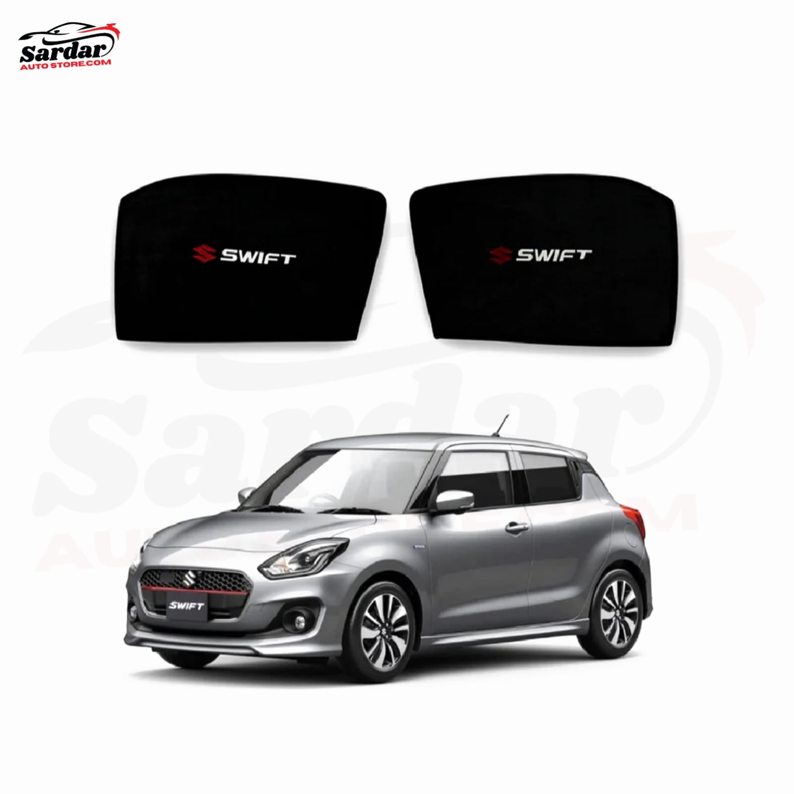 4 PCS SUN SHADE PREMIUM QUALITY FOR SUZUKI SWIFT WITH LOGO