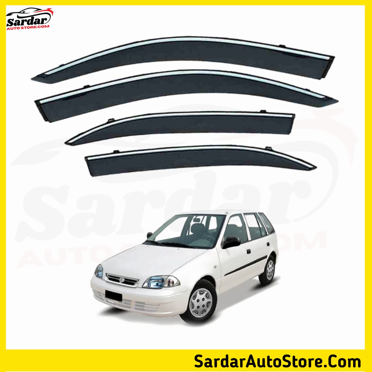 Suzuki Cultus Air Press Imported - Sun Visor Chrome