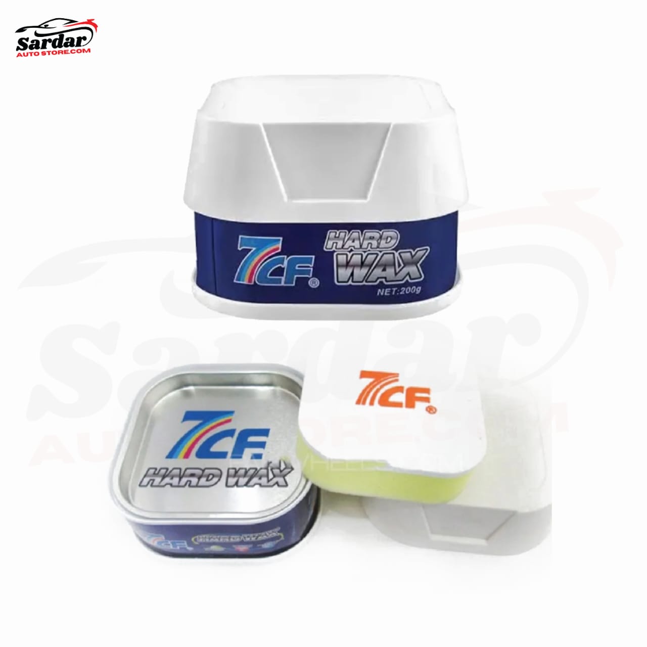 7CF HARD WAX BODY POLISH FOR CARS. 200G