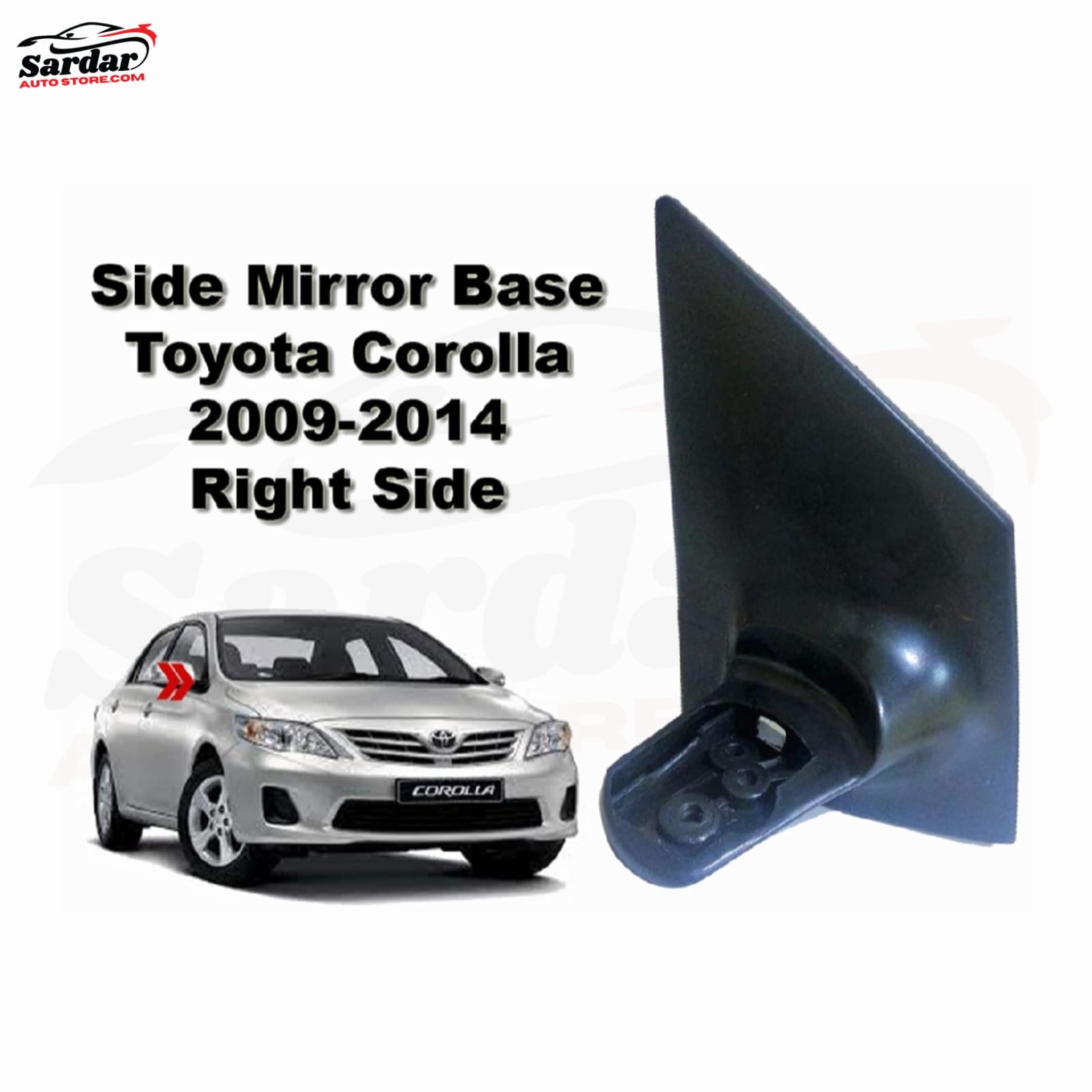 Side Mirror Base Toyota Corolla - 1 Pc