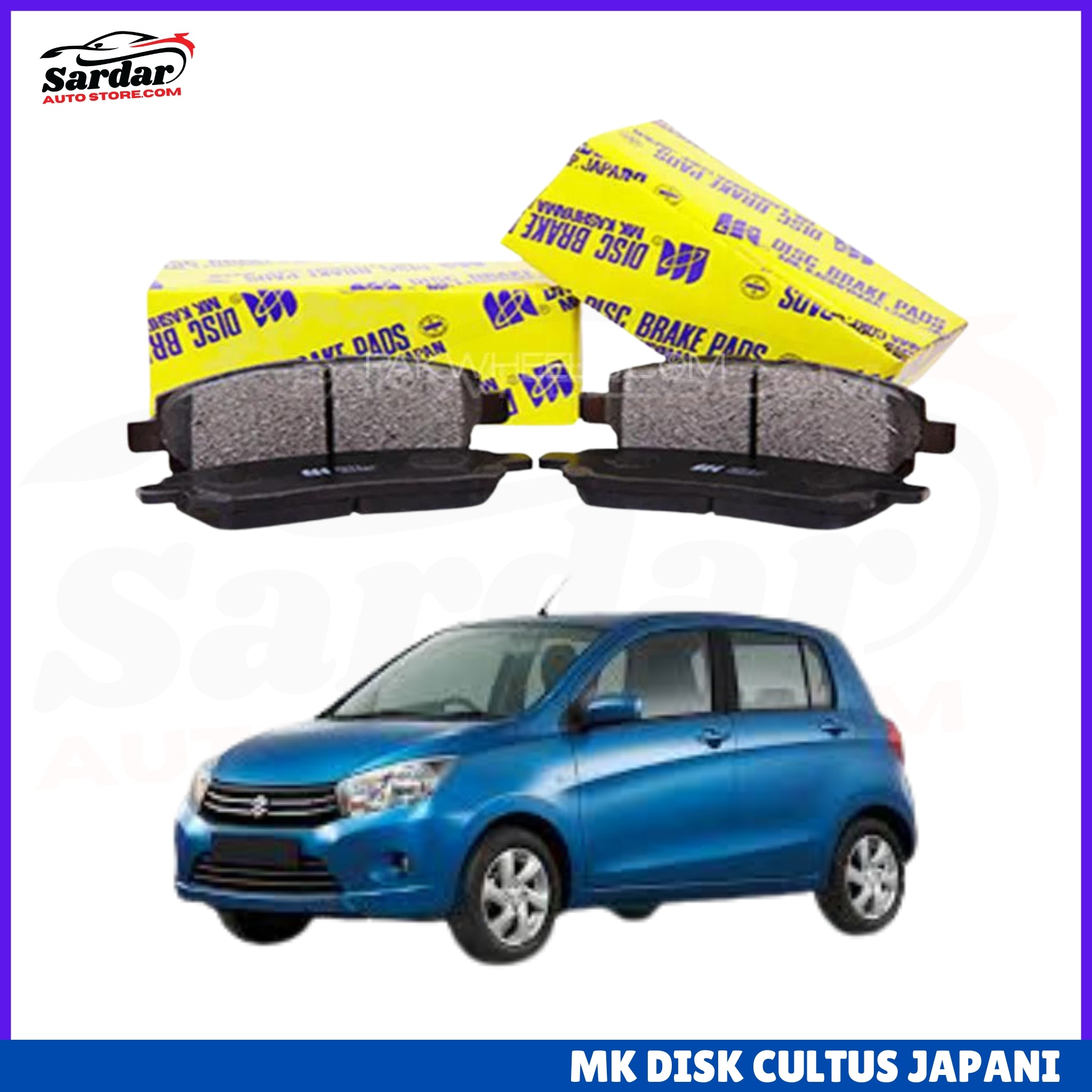 BRAKE, DISC PAD FRONT FOR SUZUKI CULTUS - MK JAPAN