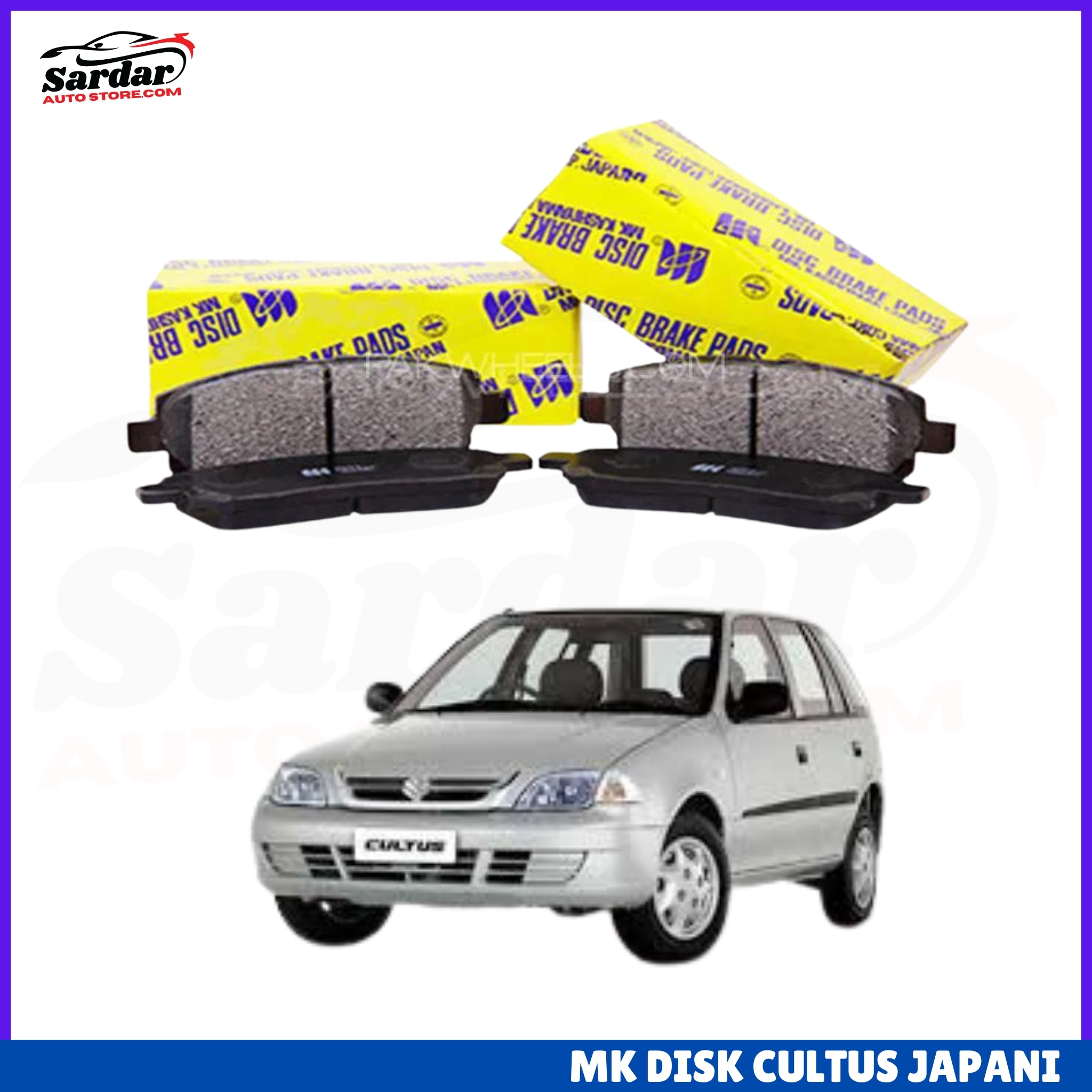 BRAKE, DISC PAD FRONT FOR SUZUKI CULTUS - MK JAPAN