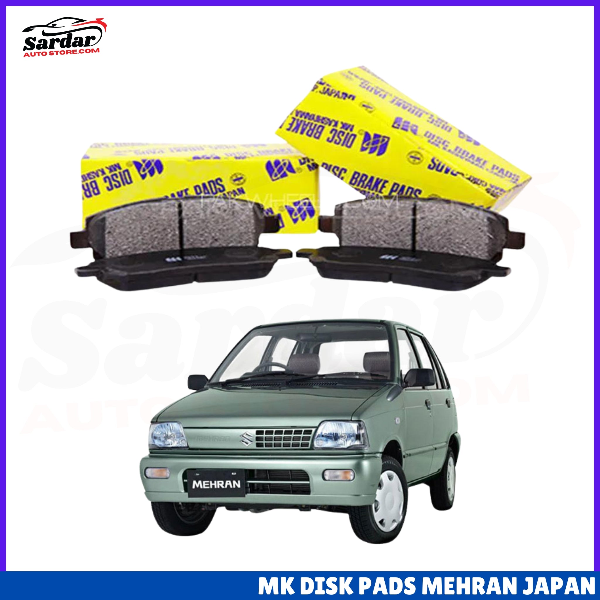 BRAKE, DISC PAD FRONT FOR SUZUKI MEHRAN - MK JAPAN