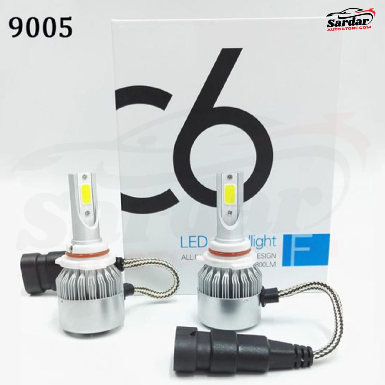 C6 Brand Car Led Headlight 9005 Tubes - 2Pcs