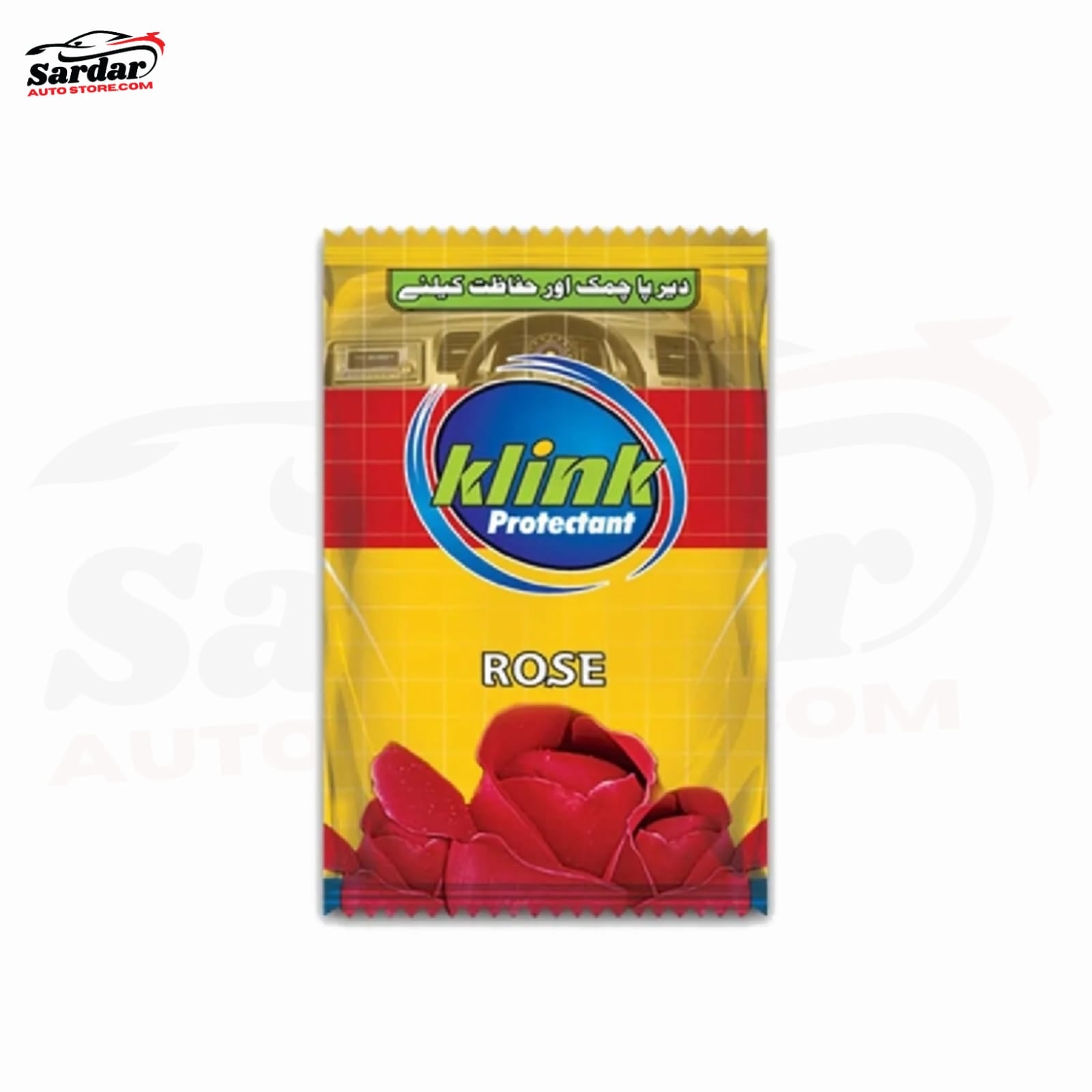 KLINK DASHBOARD POLISH & CAR CLEANER (LUSTER) - PACK OF 10 SACHETS