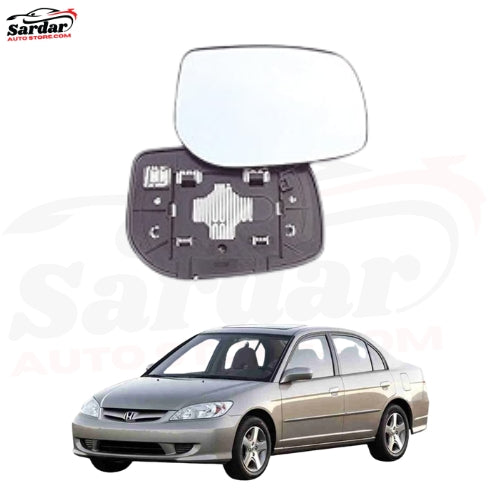 Side Mirror Glass Plate - Right Side - Honda Civic Cf