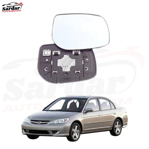 Side Mirror Glass Plate - Right Side - Honda Civic Cf