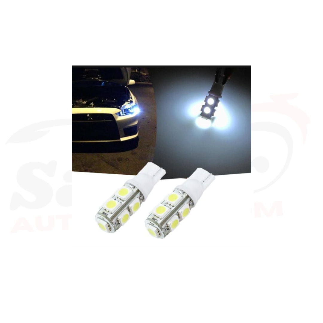 9 SMD LED Fish Bulb - White Light - 2 Pcs
