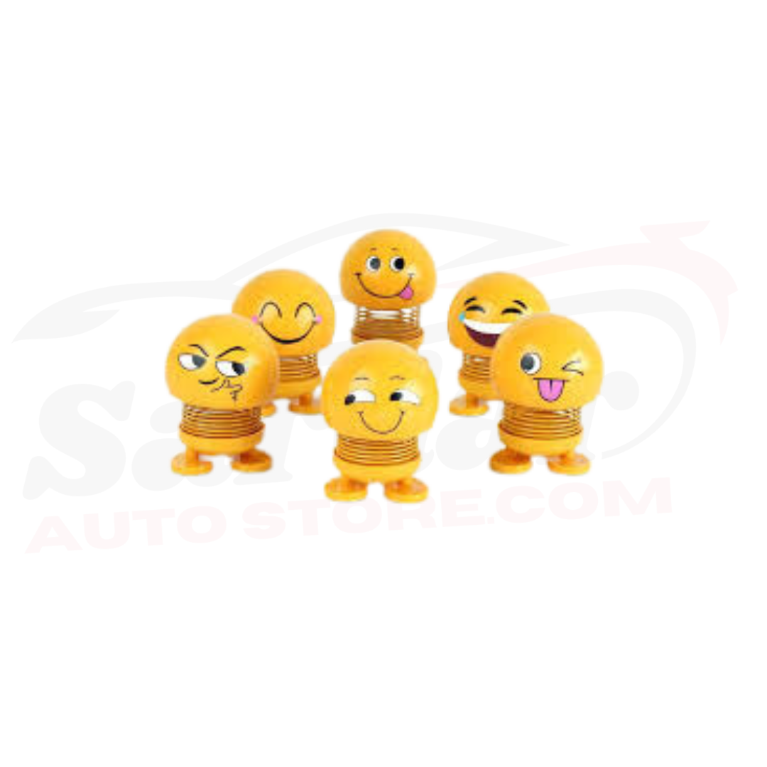 Dancing Emoji Smileys For Car Dashboard - Pack Of 6