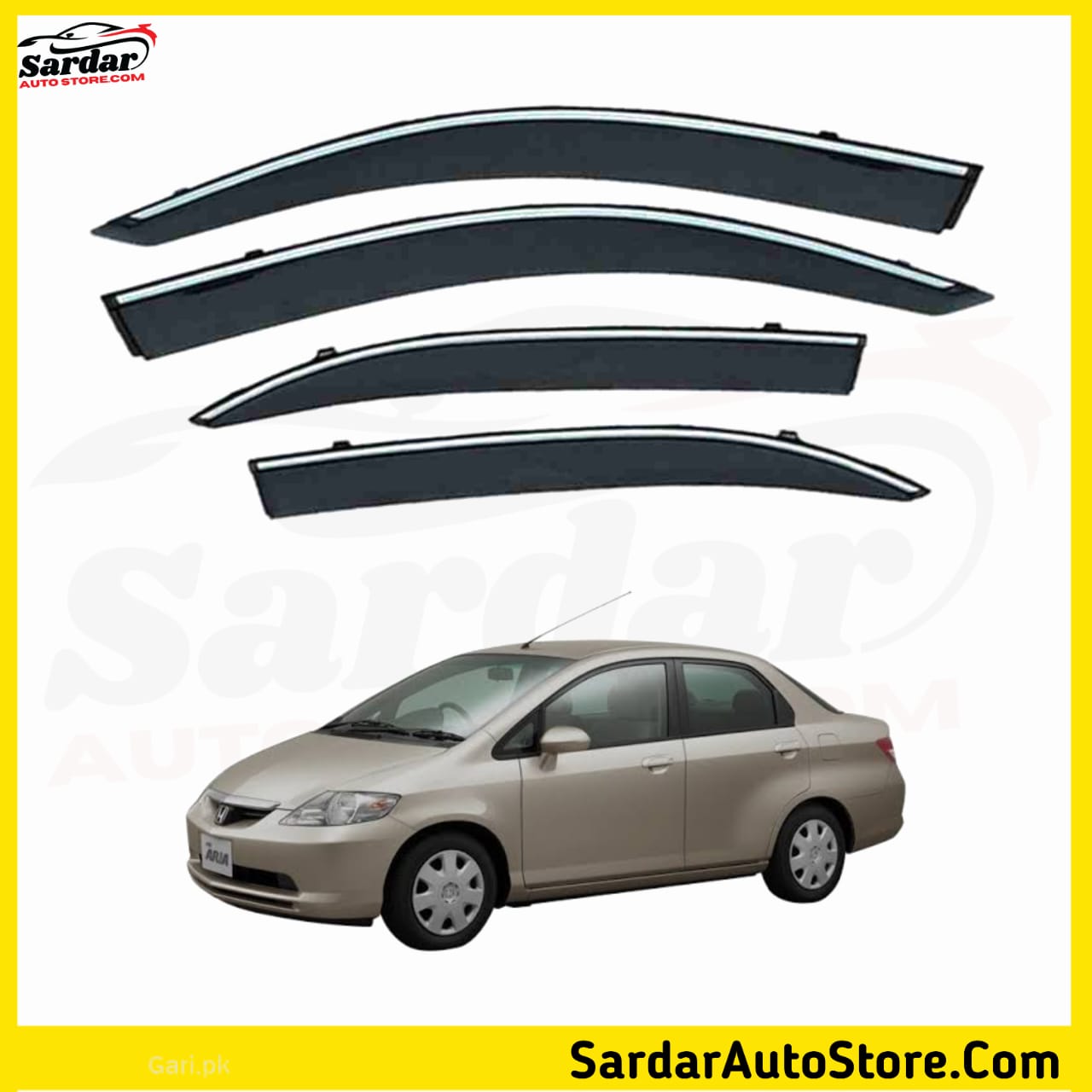 Honda City Air Press Imported - Sun Visor Chrome