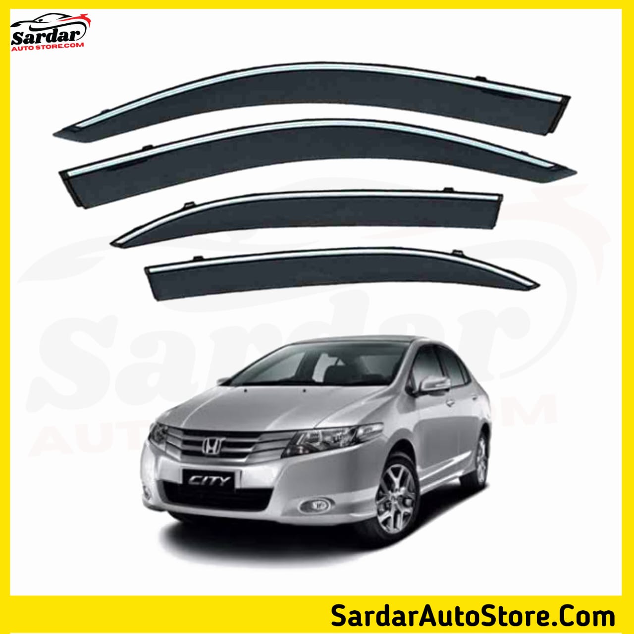 Honda City Air Press Imported - Sun Visor Chrome