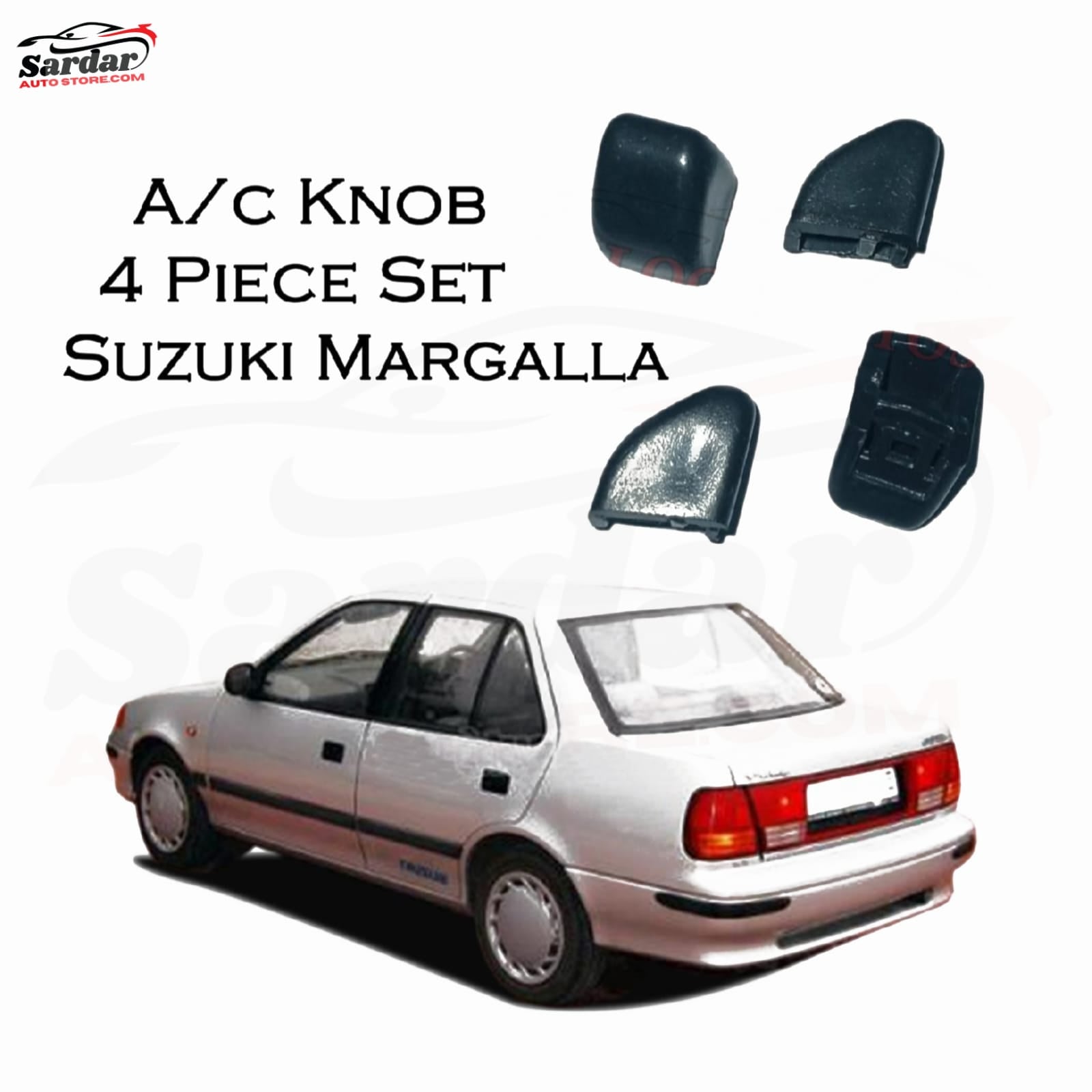 Pack of 4 AC Knobs - Suzuki Margalla AC NOBS